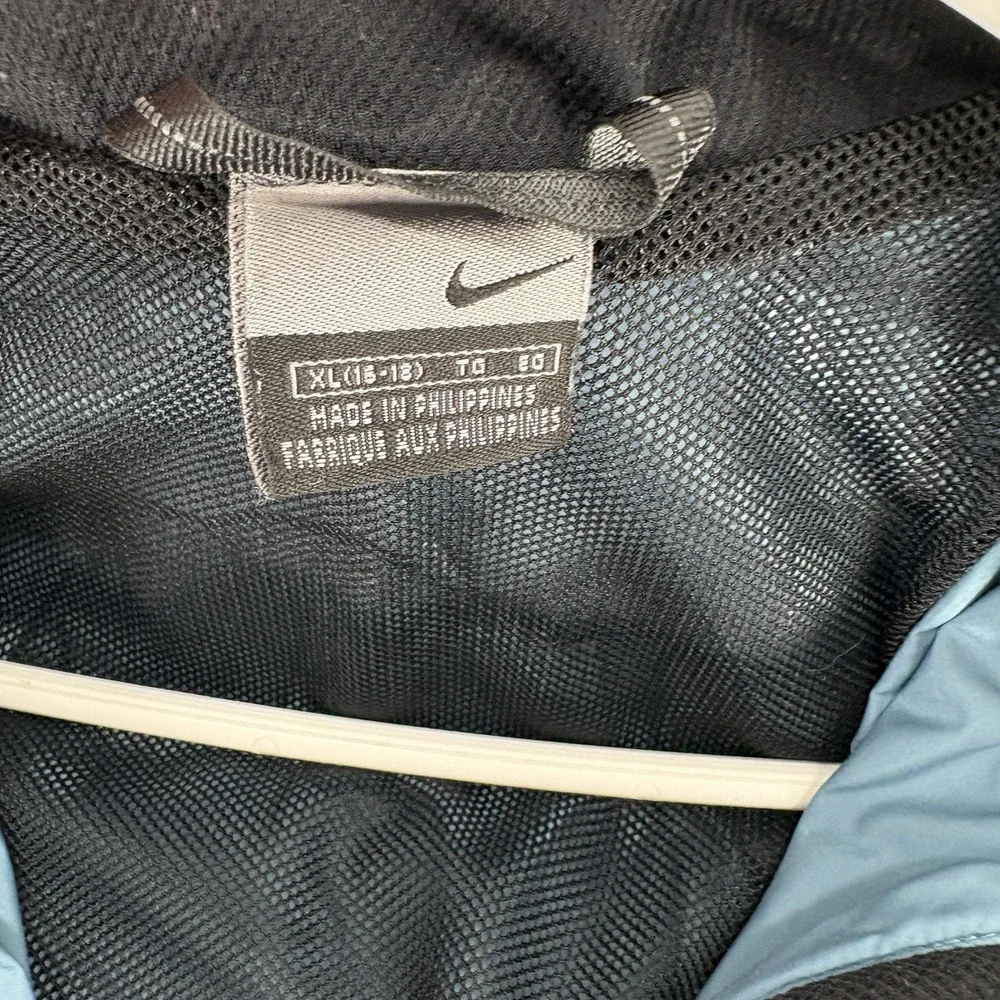 Vintage Nike Blue  Windbreaker Full Zip Jacket Ventilation Womens XL 16-18
